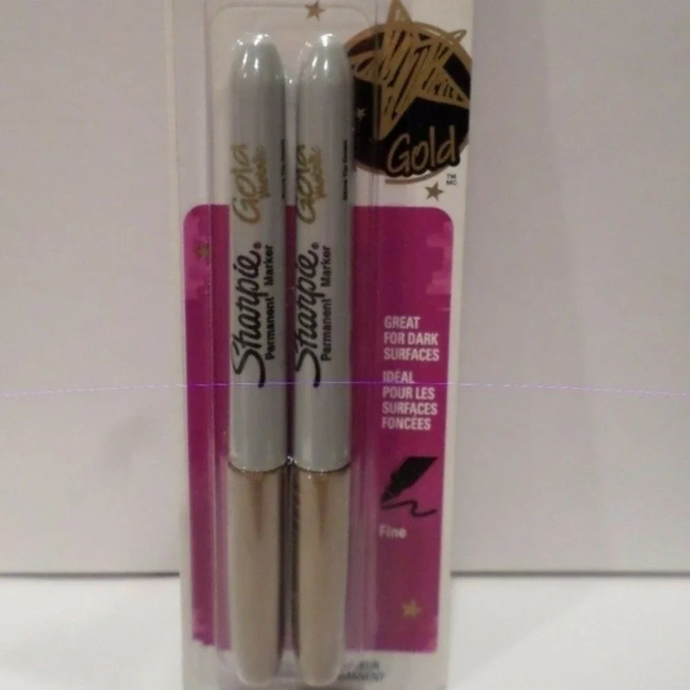 Sharpie Metallic Gold Fine Tip Markers